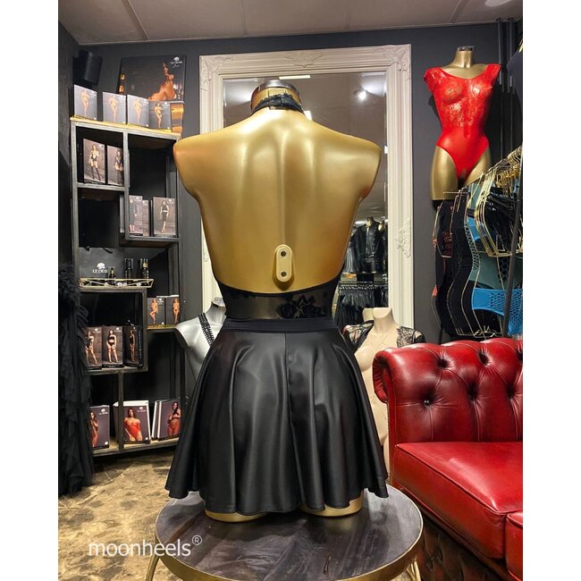 Wetlook klokkend rokje "Sway"