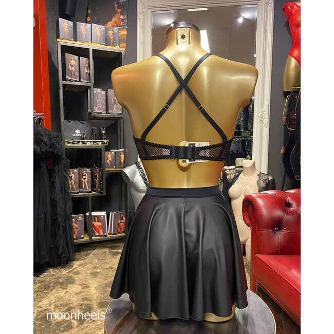 Exclusive soft-nude wetlook skirt "Lea" - Copy