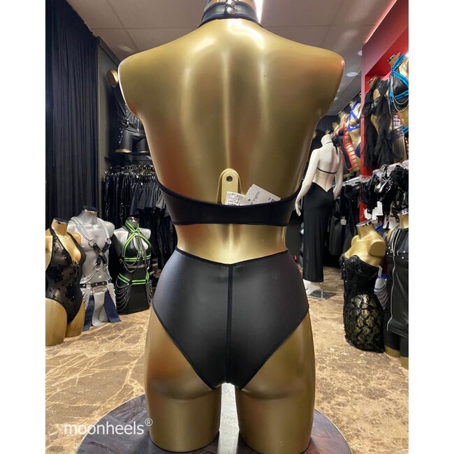 Sexy high-waist string  made of neoprene (rubber)  - Copy