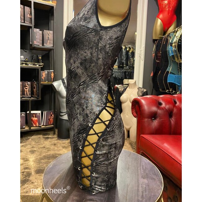 Exclusive Italian wet look design dress "Tatuaggio"  - Copy - Copy - Copy