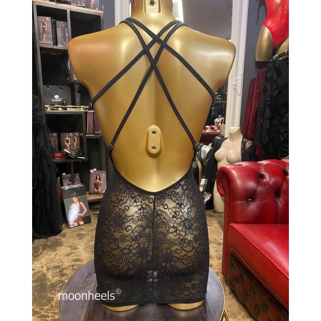 Lingerie dress "Sienna" made of seductive transparent lace  - Copy