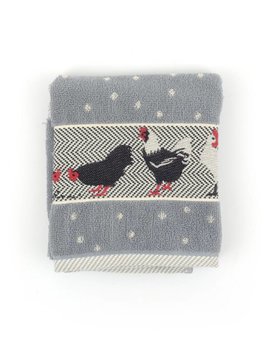 Bunzlau Castle Keukendoek Chickens Grey