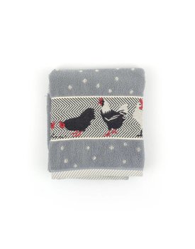 Bunzlau Castle Keukendoek Chickens Grey