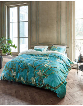 Beddinghouse x Van Gogh dekbedovertrek Almond Blossom blauw