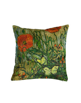 Beddinghouse x Van Gogh Museum Coquelicot Green sierkussen