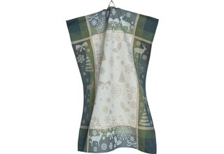 Sander theedoek Sleigh Ride 50x70 groen