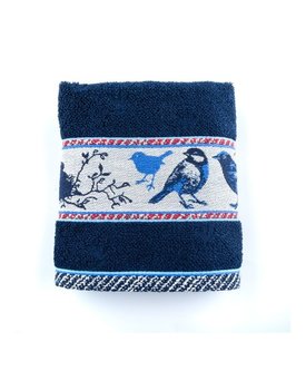 Bunzlau Castle Keukendoek Birds Dark blue