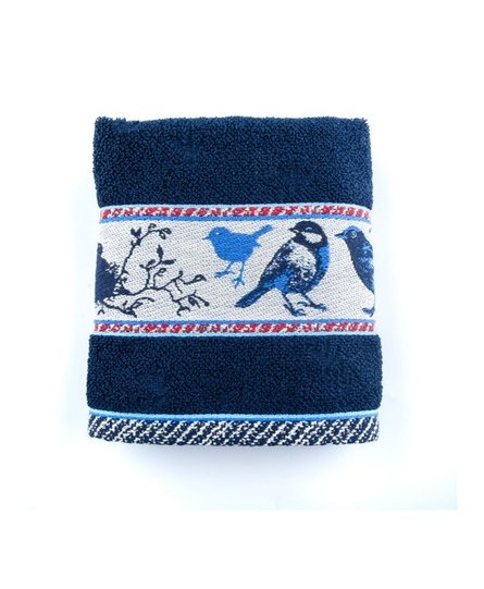 Bunzlau Castle Keukendoek Birds Dark blue