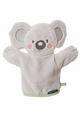 Morgenstern Gant de toilette Koala gris/vert 27x28