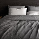 Heckett & Lane Heckett&Lane GOTS Franela Housse de couette Dark Grey