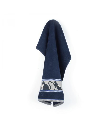 Bunzlau Castle Keukendoek Cats Dark blue