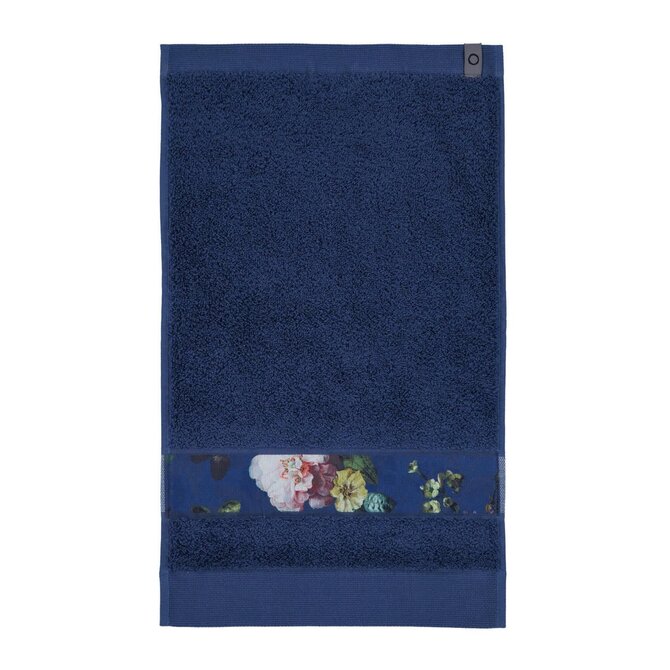 Essenza Fleur gastendoek Blue 30x50