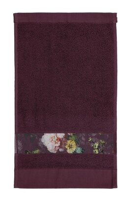 Essenza Fleur gastendoek Plum 30x50