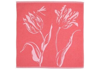 Bunzlau Castle Theedoek Tulips Red