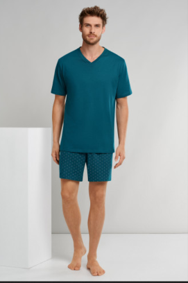 Schiesser heren shortama 173662 petrol