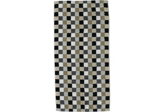 Cawo Lifestyle Karo Serviette de bain 7047 Pebble-37 70x140
