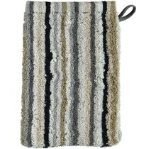 Cawo Lifestyle Streifen Washandje 7048 Kiezelsteen-37 16x22