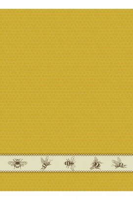 DDDDD theedoek bees  60x65 yellow