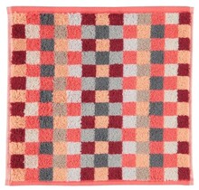 Cawö Unique Karo Gezichtsdoekje koralle