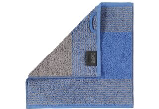 Cawö Tissu bicolore pour le visage Blau 30x30