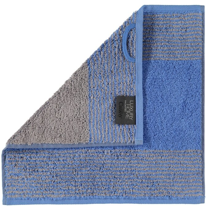 Cawö Tissu bicolore pour le visage Blau 30x30