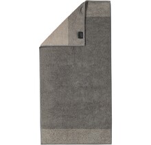 Cawo Serviette de bain bicolore Graphite 50x100