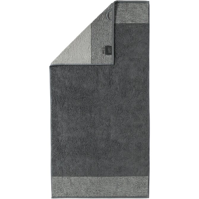 Cawo Two-Tone Handdoek Leisteen 50x100