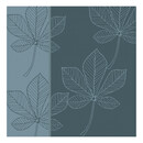 DDDDD DDDDD torchon feuilles 60x65 bleu atlantique