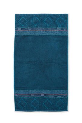 Pip Studio handdoek Soft Zellige Dark Blue 55x100