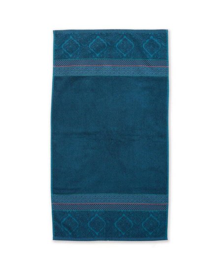 Pip Studio handdoek Soft Zellige Dark Blue 55x100