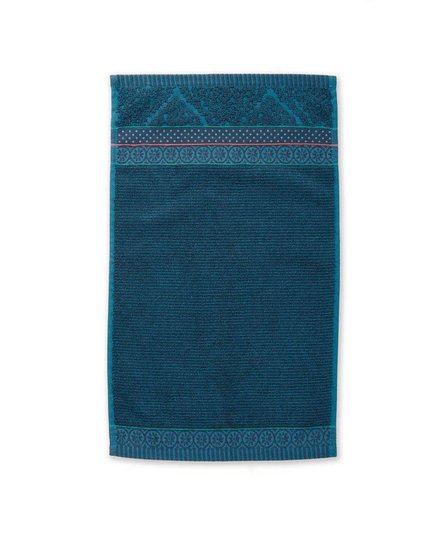 Pip Studio gastendoek Soft Zellige Dark Blue 30x50