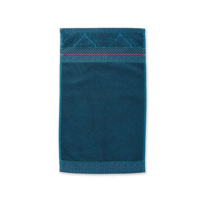 Pip Studio gastendoek Soft Zellige Dark Blue 30x50