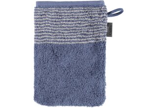 Cawo Gant de toilette bicolore Nachtblau 16x22