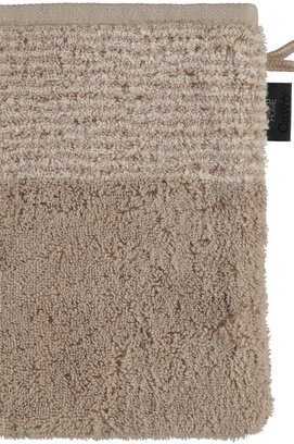 Cawo Two-Tone Washandje Zand 16x22