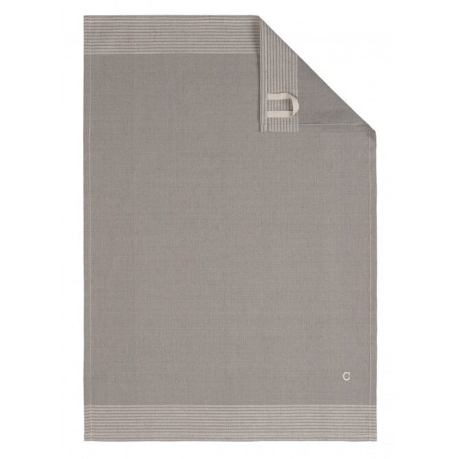 Torchon Cawö bicolore 50x70 graphit