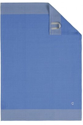 Cawö theedoek Two-tone 50x70 blauw