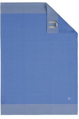 Cawö Torchon bicolore 50x70 bleu