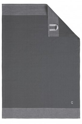 Cawö theedoek Two-tone 50x70 leisteen