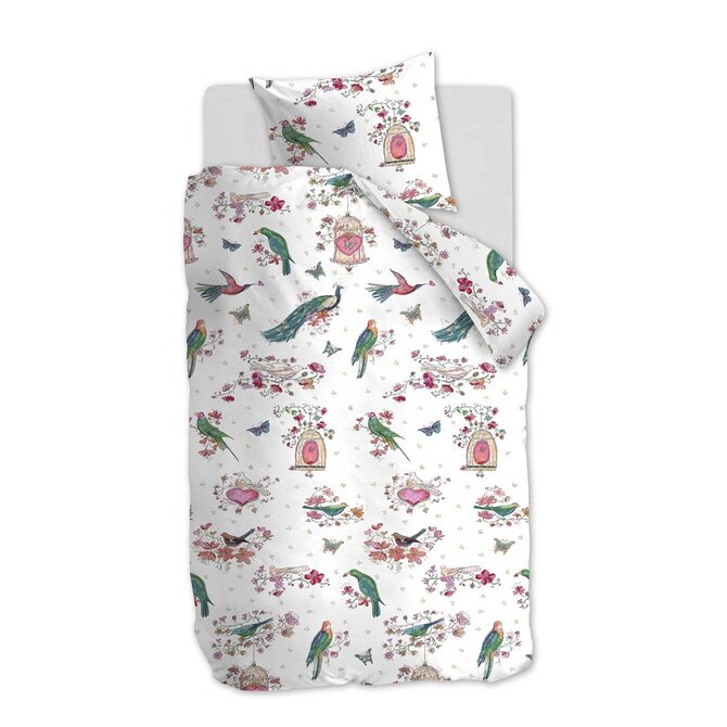 Beddinghouse Kids Sweet Birds Dekbedovertrek - Roze 100 x 135