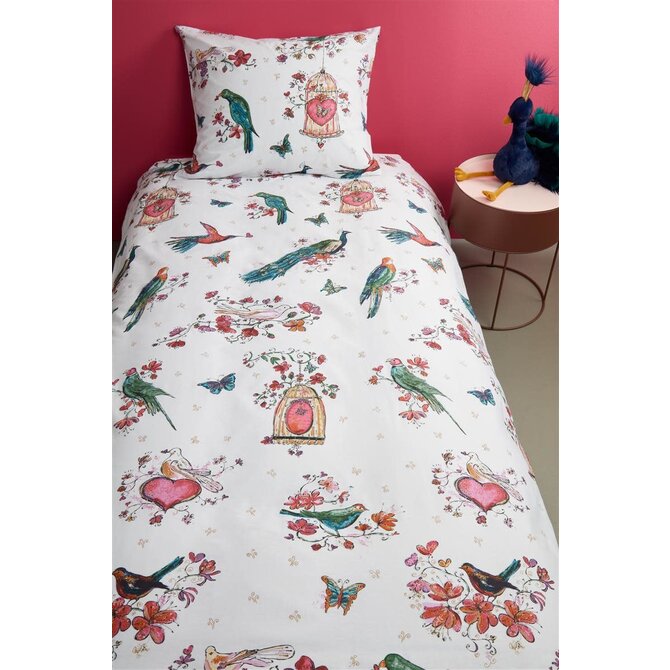 Beddinghouse Kids Sweet Birds housse de couette - Rose 120 x 150 Beddinghouse Kids Sweet Birds housse de couette - Rose 120 x 150