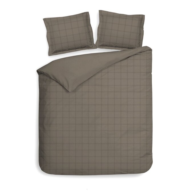 Heckett & Lane Diamante Dekbedovertrek 240x200/220 Taupe Grey