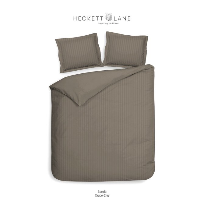 Heckett & Lane Banda Housse de couette 240x200/220 Taupe gris
