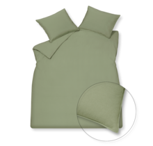 Vandyck Washed Cotton Duvet Cover Smoke Green 140x220