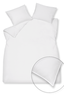 Vandyck Washed Cotton Duvet Cover White 240x200/220