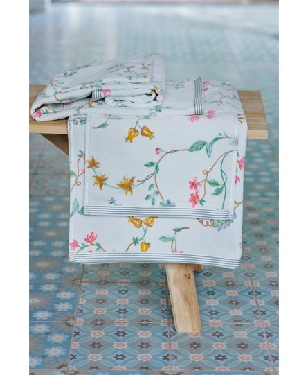 Pip Studio handdoek Les Fleurs White 55x100