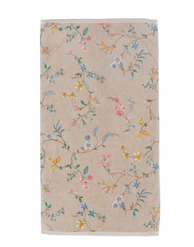 Pip Studio handdoek Les Fleurs Khaki 55x100