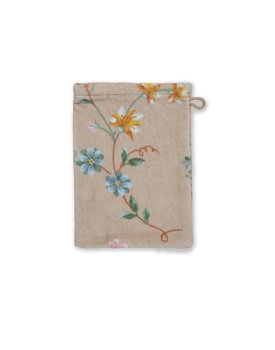 Pip Studio washand Les Fleurs Khaki 16x22