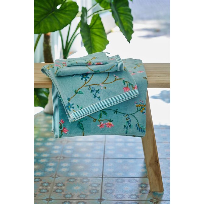 Pip Studio gastendoek Les Fleurs Blue 30x50