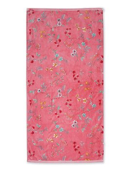 Pip Studio Les Fleurs Badhanddoek - Roze 70 x 140 cm