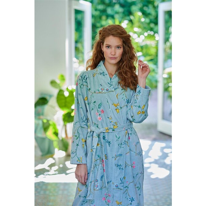 Pip Studio Peignoir Les Fleurs - Bleu XXL